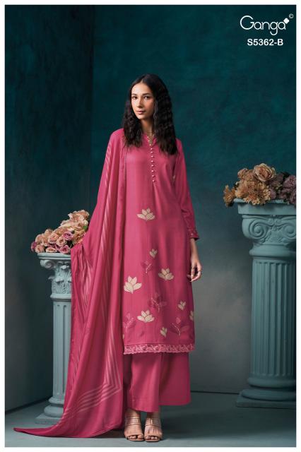 Ganga diansa 5362 buy dress material in wholesale